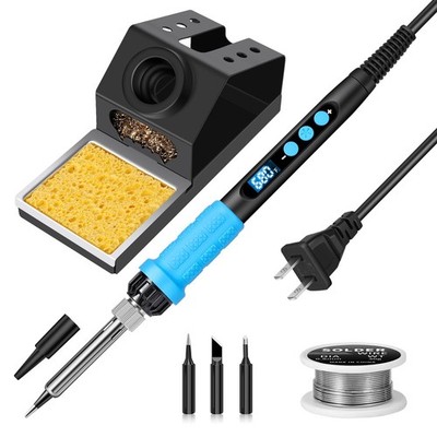 100W High Power Soldering Iron Kit Digital Display Control 356F896F Fast