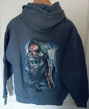 Sprial Direct - Kids XXL - Hooded Sweatshirt - Grey - 90's Dead Beats DJ Reaper