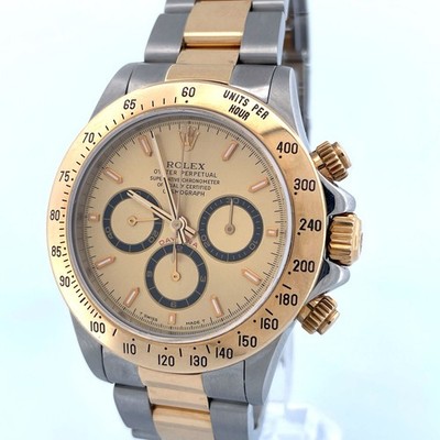 Rolex Daytona Zenith 16523 Two-Tone Champagne Dial 40mm Automatic Watch