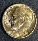 1951-P Roosevelt GEM BU Dime - 90% Silver Coin