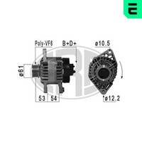 Lichtmaschine Generator Lima ERA 210863A FüR Punto Doblo Fiat 14V Stilo Multipla