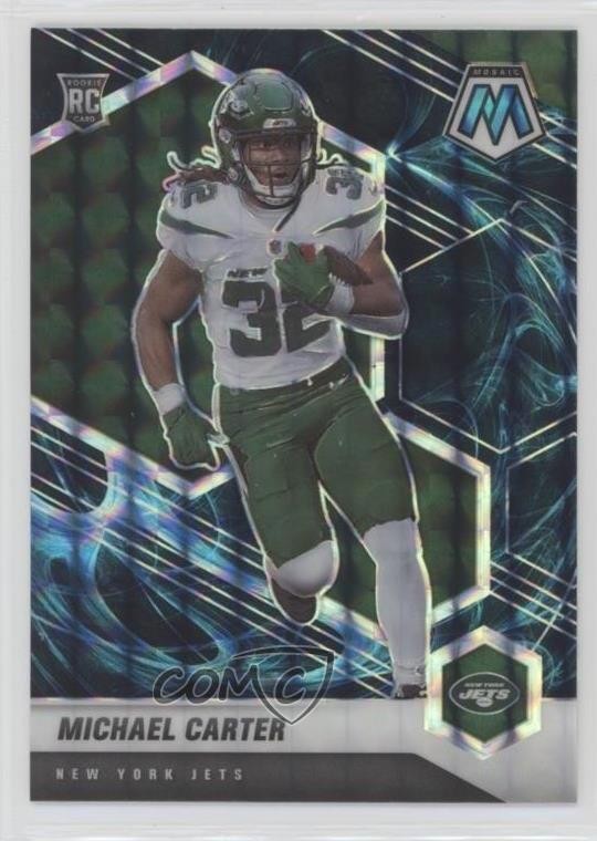 2021 Panini Mosaic Rookies Genesis Mosaic Prizm Michael Carter #335 0u1n