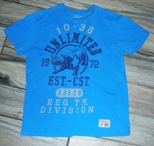 Vintage   ECKO UNLIMITED   Blue Rhino ~ Graphic T-shirt ~ Men’s Large