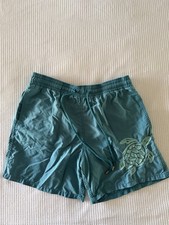  350 Vilebrequin St Tropez Men  s Swim Shorts Trunks Swimmers Green Moorea Large