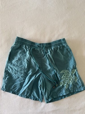 $350 Vilebrequin St Tropez Men s Swim Shorts Trunks Swimmers Green Moorea Large