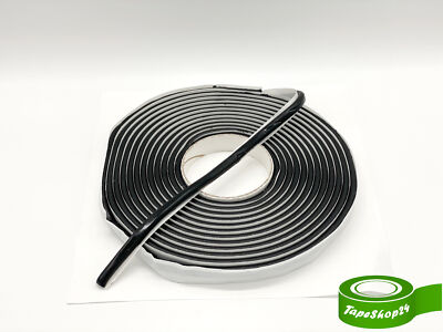 Butylschnur Ø8mm x 6m - schwarz Butylrundschnur Butylband Dichtband