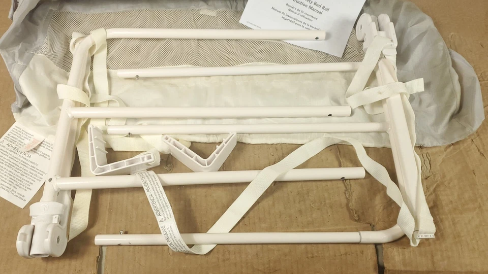 Легкая безопасная кровать-рейка Munchkin для малышей ясельного возраста подходит для близнецов 36 x 18 дюймов в возрасте 2-5 лет - Изображение 2 из 4