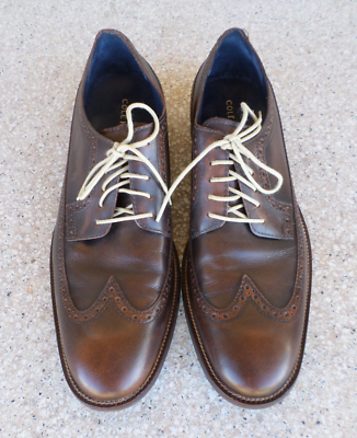 Cole Haan brown leather, wingtip oxfords, Men display picture 3