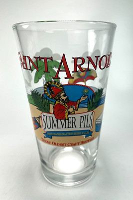 Saint Arnold Texas Oldest Craft Brewery Beer Pint Glass Summer Pils 16oz Cup c72