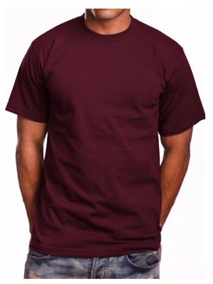Men T-Shirt Lot S-7XL LT-5XLT MAX HEAVY WEIGHT  Short Sleeve Plain Crew Neck Tee