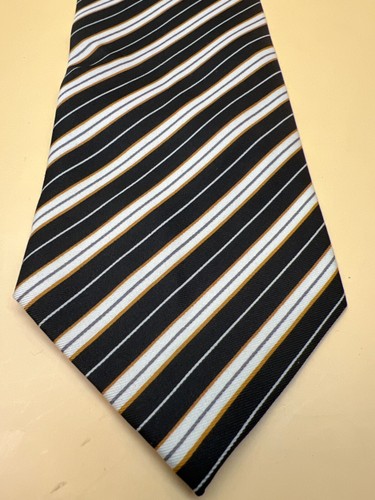 Corbata a rayas gris lindo 58" x 3,75" - Imagen 2 de 3