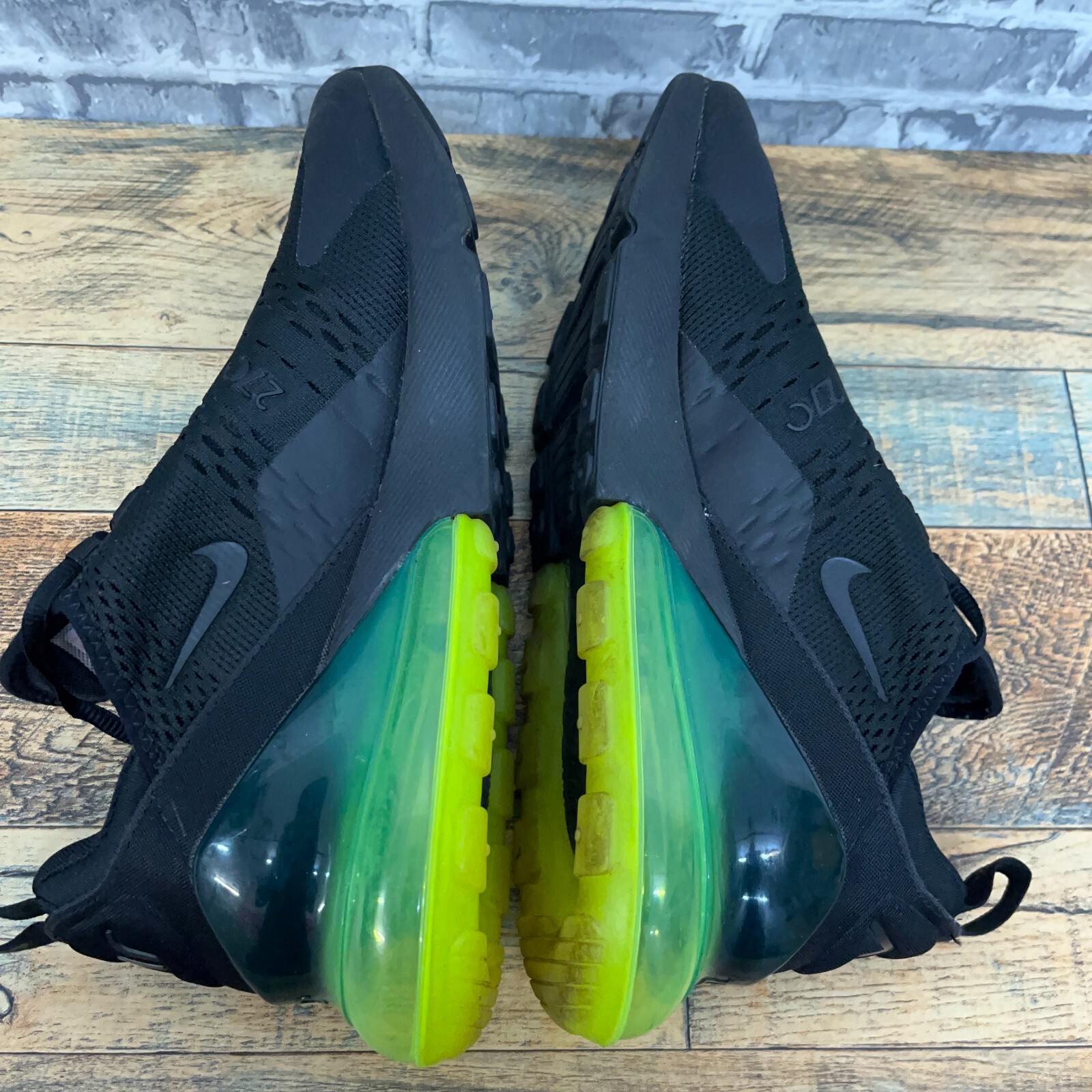 nike air max 270 neon green and black