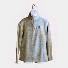 Mossy Oak Long Sleeve 1/4 Zip Sweater Sweatshirt Unisex Hunting Camping Size M