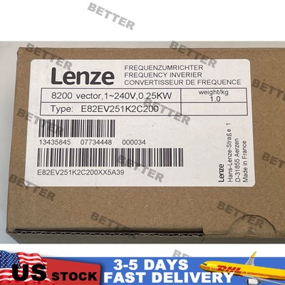 Lenze E82EV251_2C200 Frequency Inverter 8200 Vector E82EV251K2C200 US Seller NEW