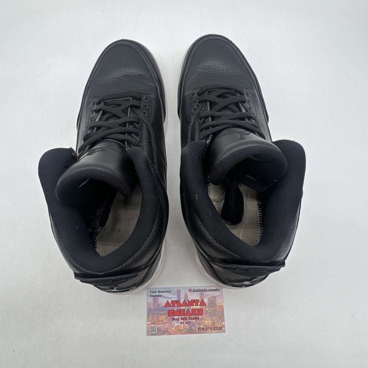 Size 11.5 - Air Jordan 3 Retro Cyber Monday Black Leather (136064-020)  888507077738 | eBay