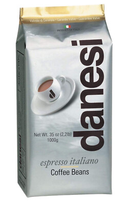 #ad Danesi Caffe Italian Espresso Coffee Whole Beans GOLD 1Kg. Bag 2.2lb $39.90