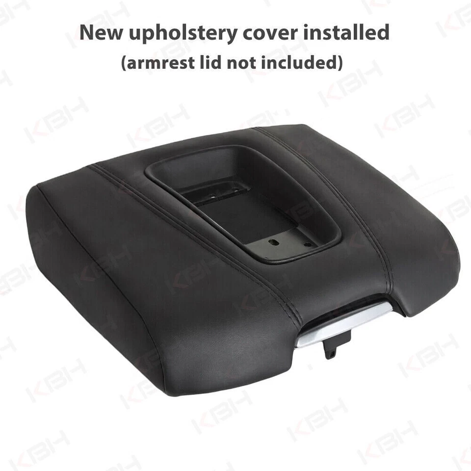 Fits 2015-2020 Cadillac Escalade Center Console Lid Armrest Vinyl Cover Black - Image 4 of 4