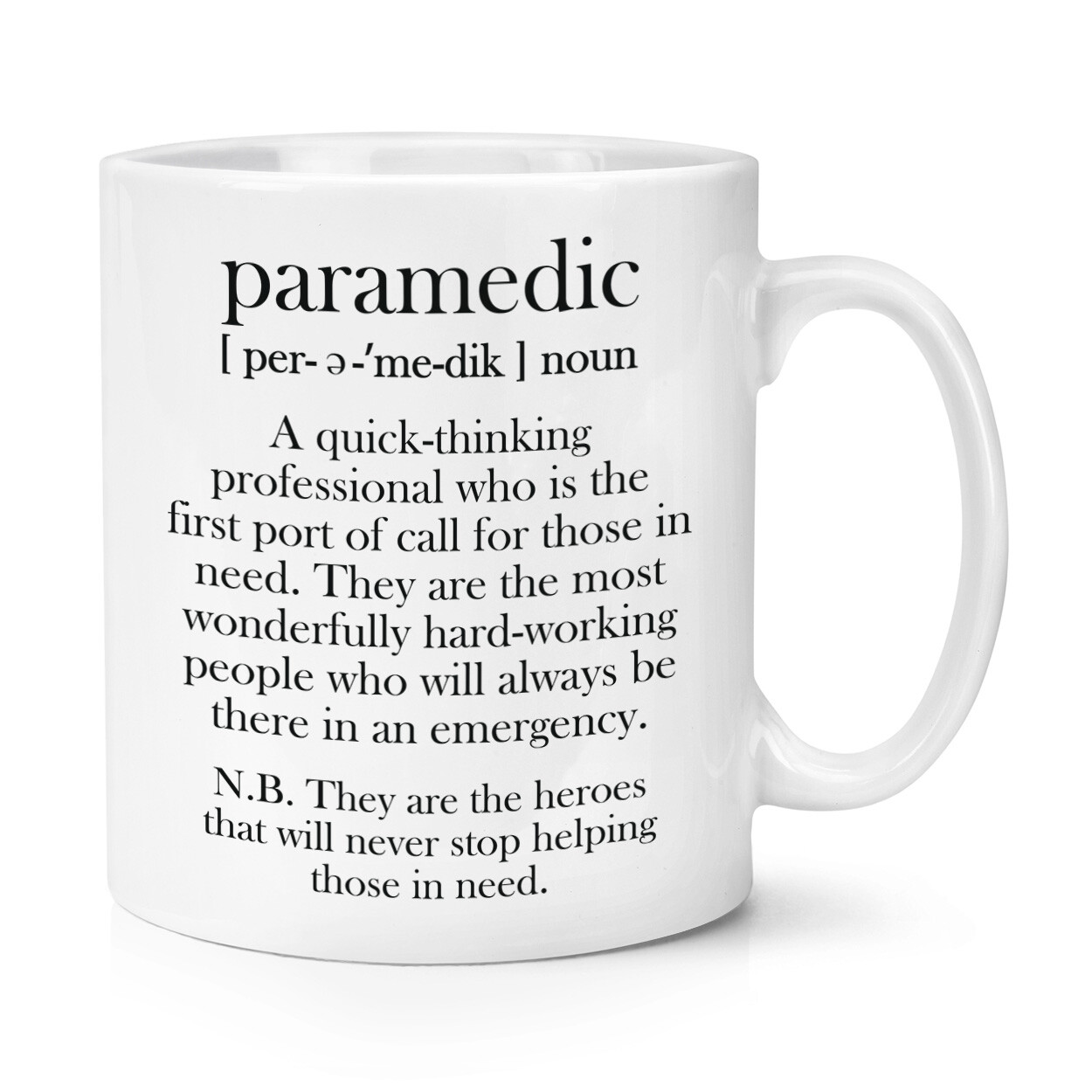 Paramedic Definition 10oz Mug Cup Worlds Best Favourite Awesome Superhero