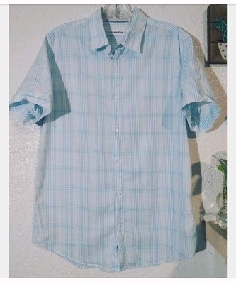 calvin klein short sleeve button down shirts