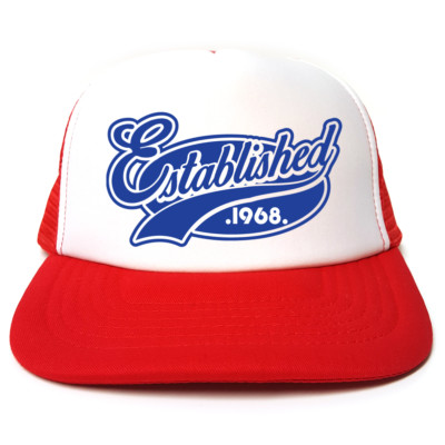 Mütze Established 1968 - lustige Retro Trucker Cap - Geburtstag / Weihnachten Geschenkidee