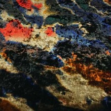 Tie-Dye Velvet 5 - Navy Rust Copper