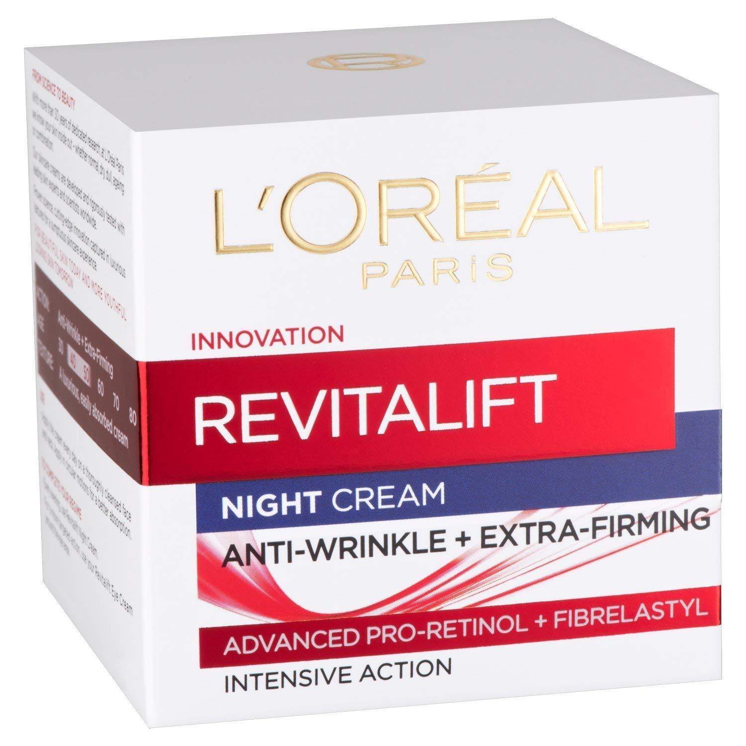 L'Oreal Paris Revitalift Anti-Wrinkle and Firming Night Cream 50ml, One Colour, Women - Image 12
