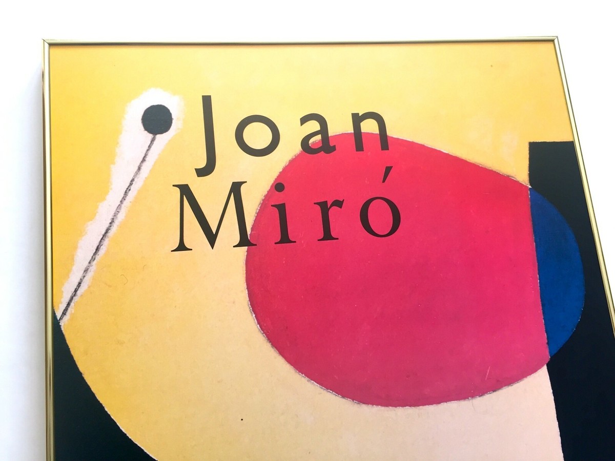 JOAN MIRO FUNDACIO RARE VTG 1993 LITHOGRAPH PRINT FRAMED