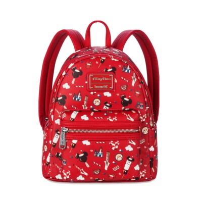 NWT Disney Christmas Holiday Snacks Loungefly Mini Backpack Red Bag NWT Disney 2021 Christmas Holiday Snacks Treats Red Mini  main image 2