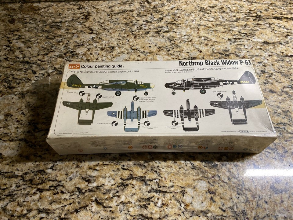 Frog F170 1/72 Scale Black Widow P61 Night Fighter Plastic Model Kit