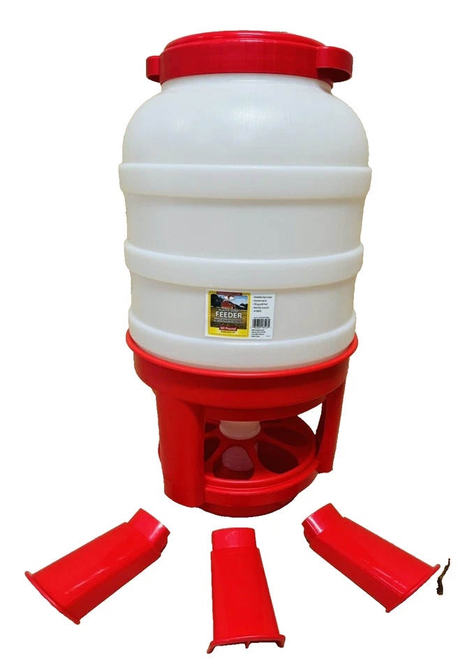 Little Giant Heavy Duty Dome Chicken Duck Poultry 60 Lb Feeder - Image 3 of 4