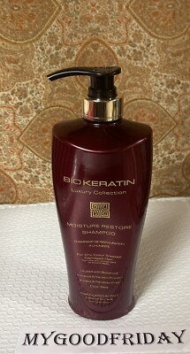 BIO KERATIN Luxury MOISTURE RESTORE Botanical DRY COLOR TREATED SHAMPOO 33 oz