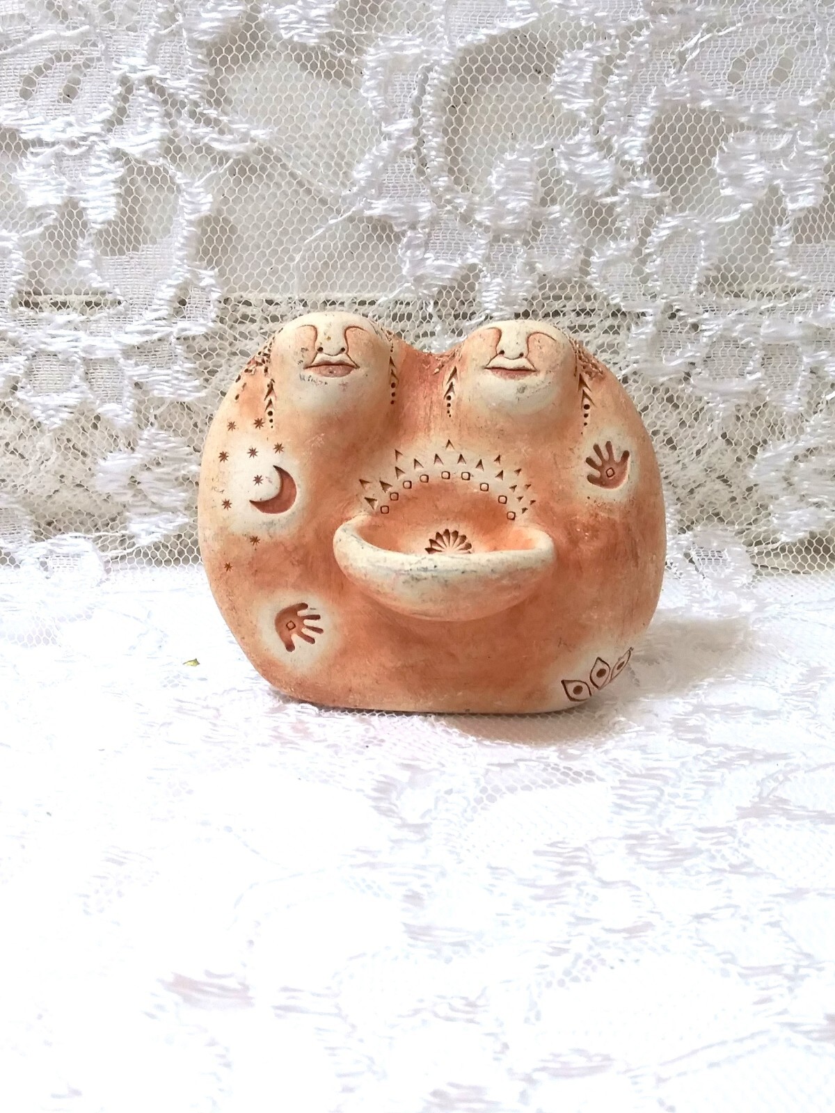 Bell Pine Art Farm Sisters Clay Sculpture with Sisterhood Bowl