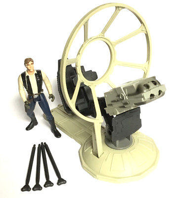 Star Wars Hans Solo Gunner Station PotF  10cm Figur Hasbro Loose 100% Complete