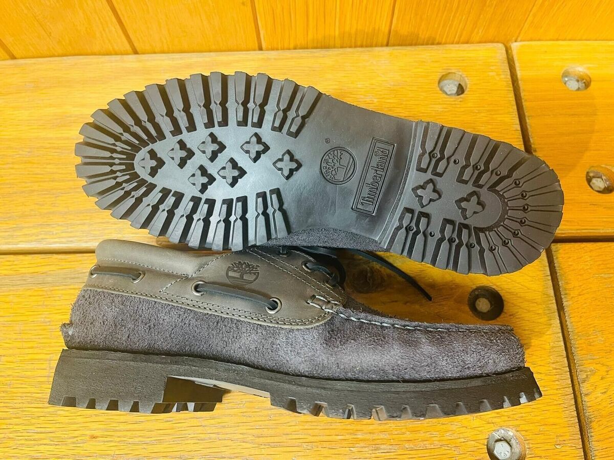 TIMBERLAND MEN'S AUTHENTIC 3-EYE CLASSIC BOAT MD GREY FULL TIMBERLAND MEN'S AUTHENTIC 3-EYE CLASSIC BOAT MD GREY FULL