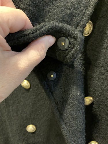 Worthington Pea coat Womens XL Black Wool Blend Double Breasted Jacket - Picture 9 of 14