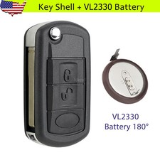For 2006 2007 2008 2009 Land Rover Range Rover Sport Remote Key Shell + Battery