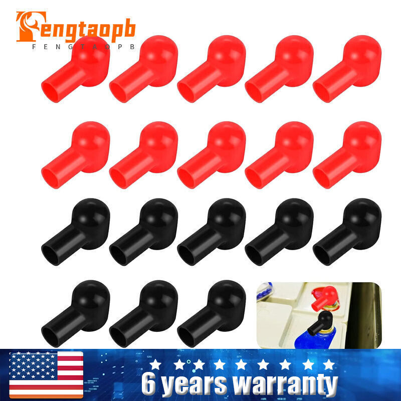 20PCS Battery Terminal Boots Insulating Covers PVC Cable Lug Protector Caps Tool