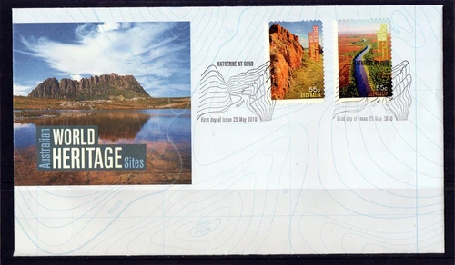 2010 Australian World Heritage Sites Set Of 2 S/A Stamp FDC, Mint Condition