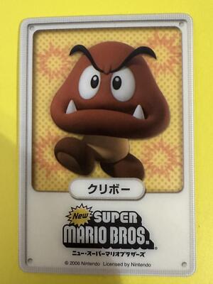 Goomba Super Mario Bros Clear Card 2006 Very Rare japanese F/S
