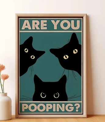 Are You Pooping Poster, Wall Decor, Funny Animal Prin Poster, Wall Art