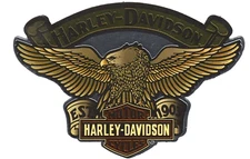 Harley Davidson Bar Shield EAGLE BANNER Sticker OEM Part HAR434 ~ 4.25 Inches!