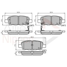 Brake Pads Set For Nissan Murano MK2 2.5 dCi 4x4 Rear Allied Nippon