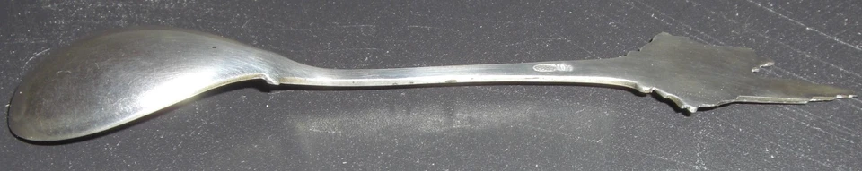 Cuchara de plata vintage de colección Amberes Bélgica A835 Foto 3 de 4