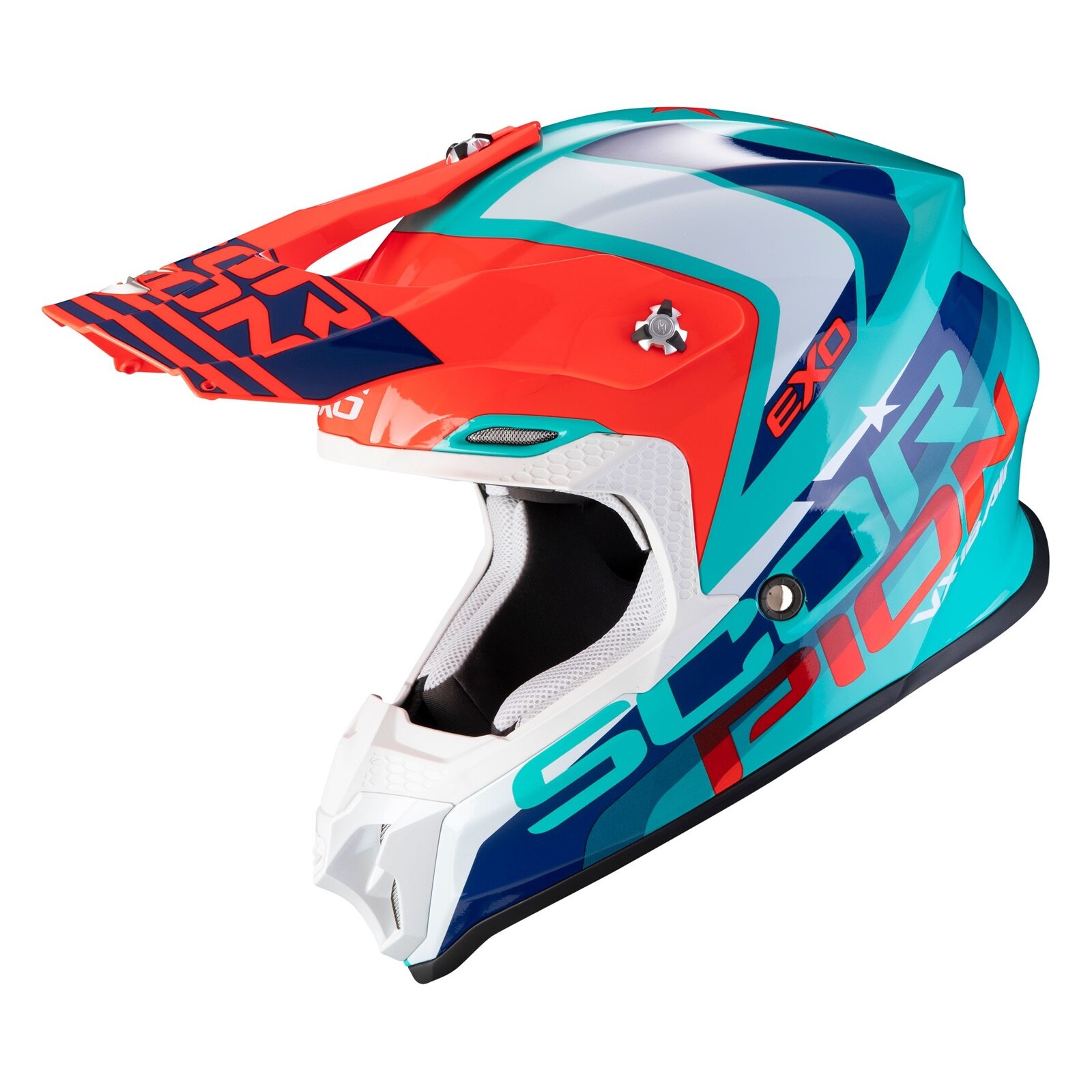 Casque moto SX Scorpion VX-16 pour explorer les pistes de motocross