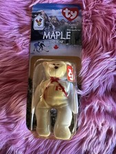 Vintage Rare Ty Maple The Bear Limited Edition  McDonald’s Beanie Babies