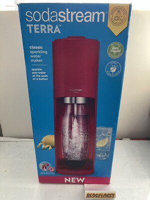 SodaStream Terra Sparkling Water Maker RED with CO2 and