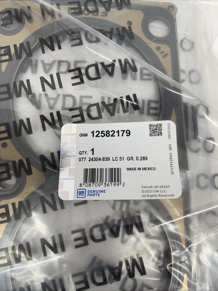 Junta de culata genuina GM 12582179 Foto 2 de 2