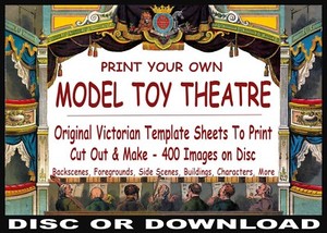 Faire De Vos Propres Vintage Papier Modele Jouet Theatre Des Centaines De Feuille Images Pour Imprimer Ebay