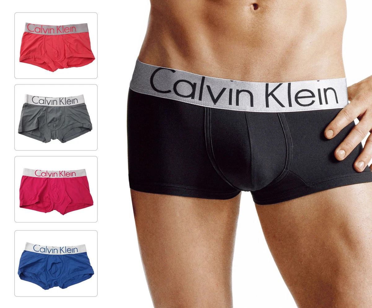 Calvin Klein Men's Boxer Brief Steel Micro Low Rise Trunk