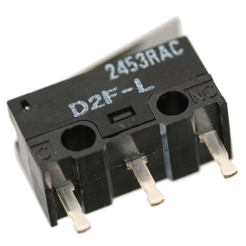 D2F-L Mikroschalter Wechselschalter (1xUM) 30V=/2A oder128V~/3A mit Hebel Omron